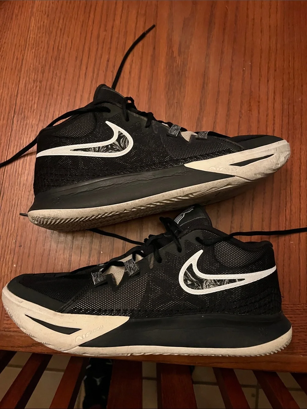 Nike Men’s Basketball Sneakers Kyrie Irving— Black & Cream Accents